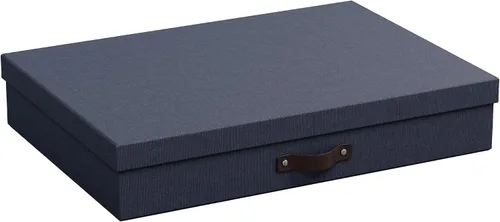 Vista 9 de Bigso Sverker Caja de almacenamiento de fibra legal/artística – Caja de almacenamiento para álbumes de recortes para papeles, fotos y más – Cajas