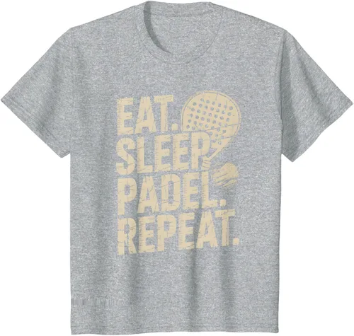 Vista 38 de Camiseta Eat Sleep Padel Repeat Padel Jugador de Tenis