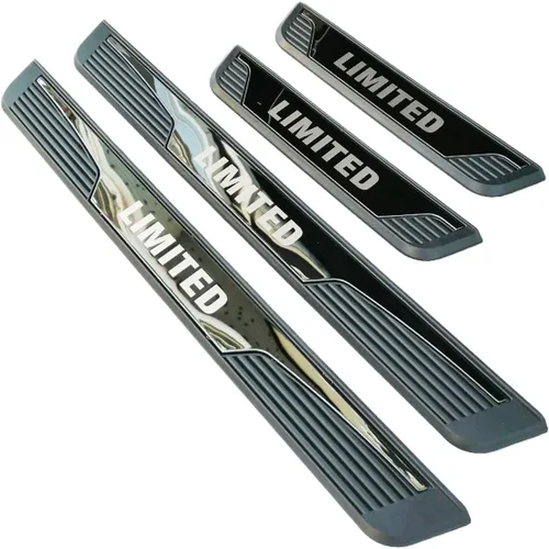 Vista 3 de Kit de protector de umbral de puerta inoxidable para Subaru Crosstrek Impreza WRX Limited 2023 (texto limitado negro)