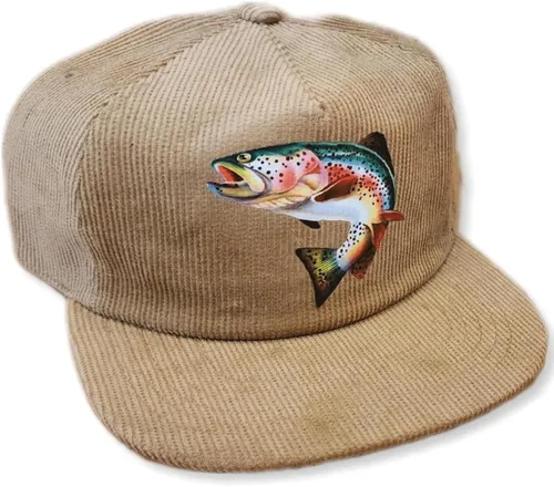 Vista 5 de ThatsRad Gorra de pesca Snapback de pana Pescador