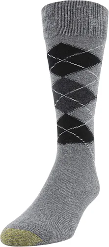 Vista 2 de GOLDTOE Campbell Argyle Crew Calcetines de vestir para hombre (6 pares)