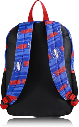 Vista 3 de Marvel Mochila para niños de los Vengadores Mochilas para niños de primaria y jardín de infantes para la escuela, Colgar de tela Spidey frontal