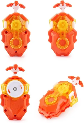 Vista 4 de Juego de juguetes Burst Gyro Metal Fusion Attack Top Grip Toy Blade Set 2 Top Burst Gyros 2 Lanzador bidireccional Gran regalo de cumpleaños