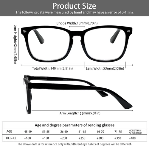 Vista 2 de Paquete de 5 lentes de lectura con bloqueo de luz azul, lectores de bisagra de resorte para mujeres y hombres, anteojos nerd con filtro anti rayos UV