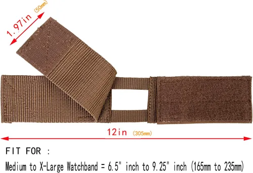 Vista 2 de Funda táctica para reloj correa táctica se adapta al 98 de todos los relojes inteligentes y relojes tradicionales