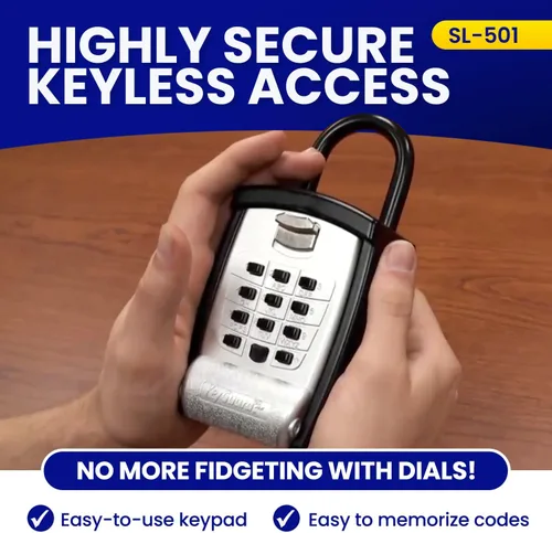 Vista 6 de Caja de seguridad con botones KeyGuard, SL-501