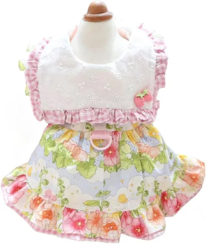Vista 44 de Moda Vestido de Princesa de Encaje para Perro Cachorro Dulce para Perro EXTRAL Pequeño y Pequeño A-Negro XX-Pequeño