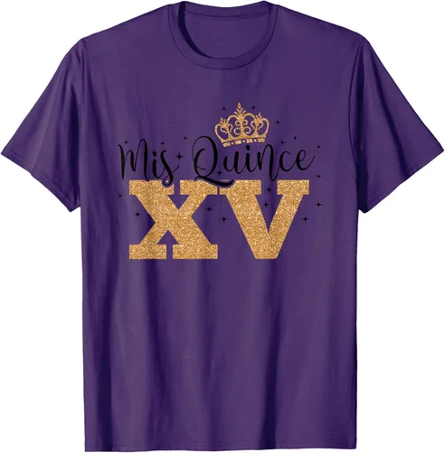 Vista 41 de Camiseta de quinceañera Mis Quince para cumpleaños número 15 Blanco