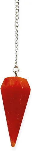 Vista 90 de WholesaleGemShop Péndulo facetado de cristal de piedras preciosas naturales