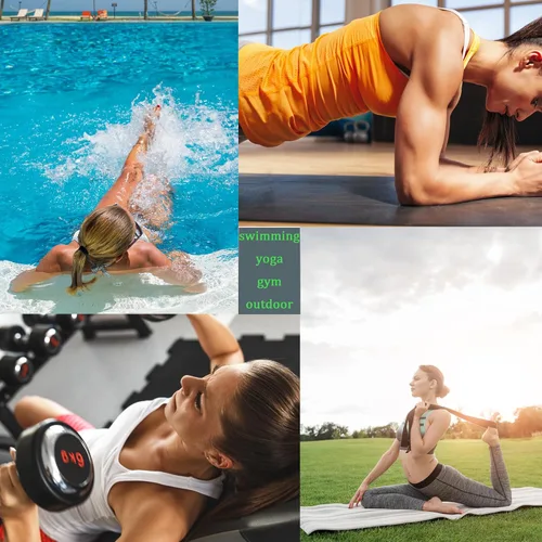 Vista 6 de Bolsa de gimnasio para mujer con separación para húmedo y seco, almacenamiento de zapatos, bolsa de viaje impermeable para gimnasio, natación, yoga