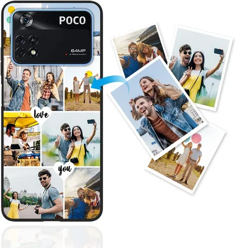 Vista 8 de Funda de teléfono personalizada para Xiaomi Poco M4 Pro [NO para Poco M4 Pro 5G], funda de teléfono con foto, funda protectora de TPU suave, funda
