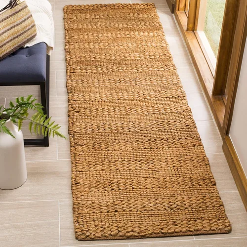 Vista 34 de SAFAVIEH Natural Fiber Collection - Alfombra decorativa de 2 x 3 pies, color lejía, yute hecho a mano, diseño trenzado tejido, ideal para entrada