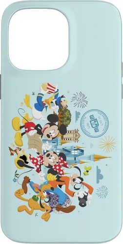Vista 21 de Walt Disney World 50th Anniversary Mickey and Friends - Carcasa para iPhone 17, color azul