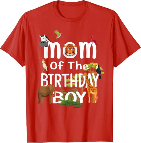 Vista 88 de Camiseta de fiesta de animales con temática de zoológico para niño de cumpleaños, Negro
