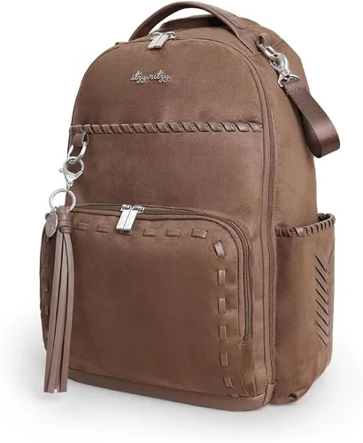 Vista 2 de Itzy Ritzy Boss Plus Mochila grande para pañales con 19 bolsillos (Aspen)