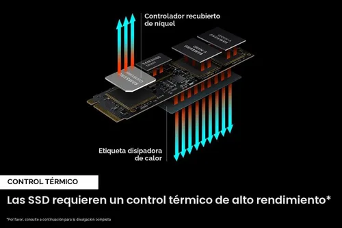 Vista 6 de Samsung 980 PRO SSD 1TB PCIe 4.0 NVMe Gen 4 Tarjeta de Memoria de Unidad de Estado Sólido Interna para Videojuegos M.2, Velocidad Máxima, Control