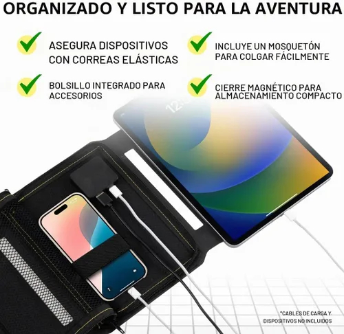 Vista 6 de SunJack - Panel solar plegable e impermeable de 15 vatios