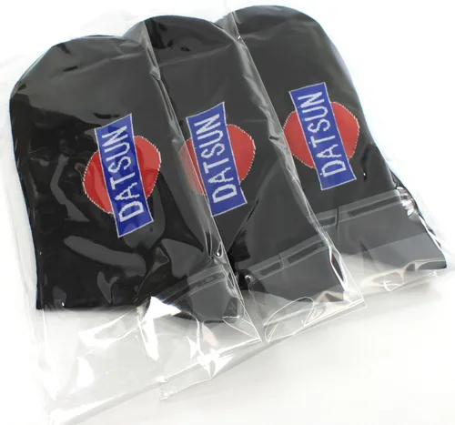 Vista 8 de Datsun Logo Calcetines Negro Crew Longitud