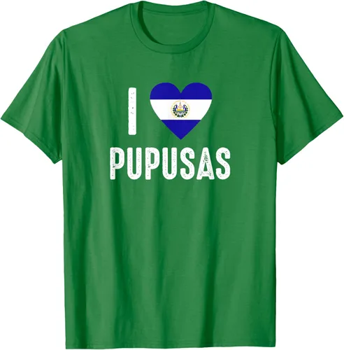 Vista 56 de Camiseta I Love Pupusa from El Salvador