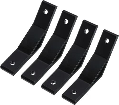 Vista 7 de uxcell 2 soportes de esquina de perfil de aluminio de ángulo de 135 grados, conectores de junta de esquina para serie 3030 (negro)