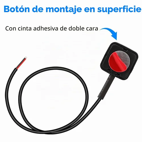 Vista 4 de Linkstyle 10 piezas de interruptor de botón de presión momentáneo, interruptores de botones de bocina mini de montaje en superficie