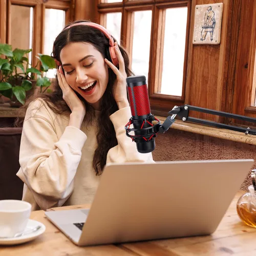 Vista 7 de YOUSHARES HyperX Quadcast Mount Adapter para HyperX Quadcast s Mic – El adaptador de repuesto de brazo brazo HyperX Quadcast obtiene el soporte