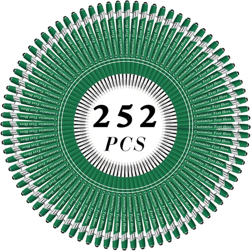 Vista 128 de Bolígrafos personalizados a granel con punta de lápiz capacitivo, 12 bolígrafos personalizados con logotipo de mensaje con nombre, bolígrafos