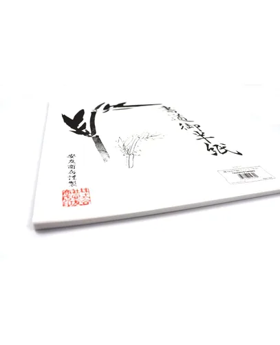 Vista 2 de Yasutomo Hanshi Papel de arroz, 9-1/2 x 13 pulgadas, blanco, paquete de 500
