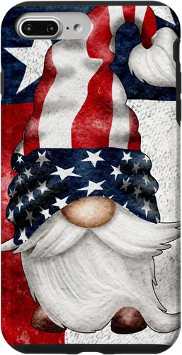 Vista 12 de 4th of July Independence Day Gnome for Women Memorial Day Case for iPhone 17