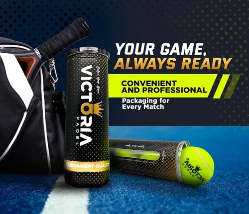 Vista 4 de Pelota – Pelotas de pádel profesionales certificadas por FIP – Pelotas de pádel duraderas con rebote constante – Fieltro de alta calidad para alto