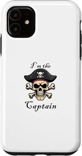 Vista 6 de Funda náutica para iPhone 11 Pro Max I'm the Captain Pirate Skull and Crossbones