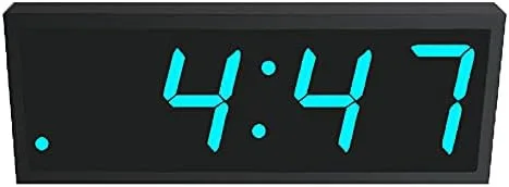 Vista 5 de TimeMachines Precision Digital PoE Reloj RGB multicolor, 4" x 4 dígitos, caja negra