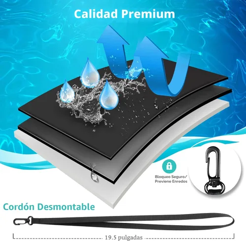 Vista 5 de Paquete de 100 bolsas impermeables para teléfono celular de 8.5 pulgadas – Funda seca bajo el agua – Protector transparente a prueba de agua