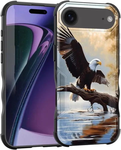 Vista 58 de Funda para iPhone Air, [doble capa] [protección contra caídas de grado militar de 10 pies] Funda resistente a prueba de golpes para iPhone Air
