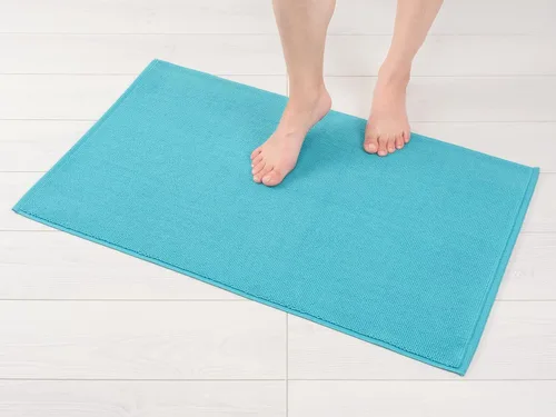 Vista 19 de American Soft Linen - Alfombra de baño antideslizante, 100% de algodón, 17 x 24 pulgadas, alfombras de baño lavables, tapetes peludos, color beige
