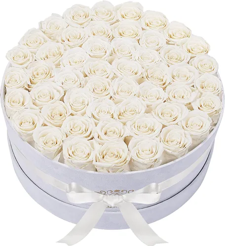 Vista 29 de Perfectione Roses 27 Rosas en una Caja, Rosa del Día de la Madre, Flores Preservadas para Ella, Flores para Entrega, Regalos de Cumpleaños