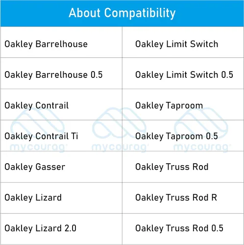 Vista 6 de 10 pares de piezas de nariz de goma de silicona de repuesto compatibles con Oakley Socket 5.5 (5.0)/Contrail/Lizard/Limit Switch/Truss