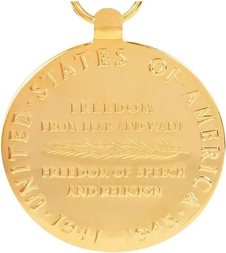 Vista 3 de Medalla de la victoria de la Segunda Guerra Mundial, anodizada, Anodized, talla única
