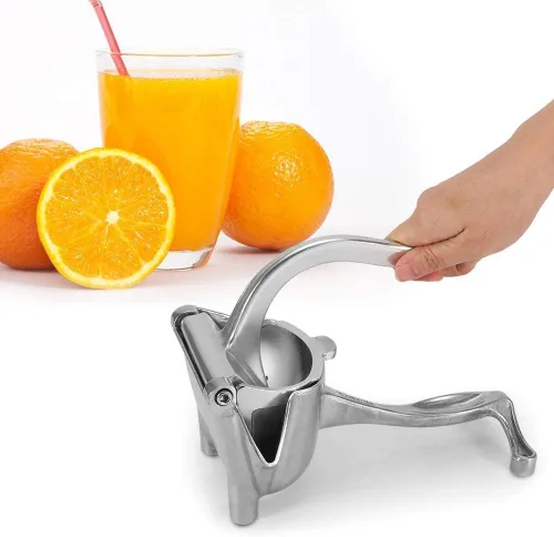 Vista 5 de Exprimidor manual Exprimidor manual portátil de aluminio Exprimidor de limón naranja Juicer Extractor de frutas y verduras