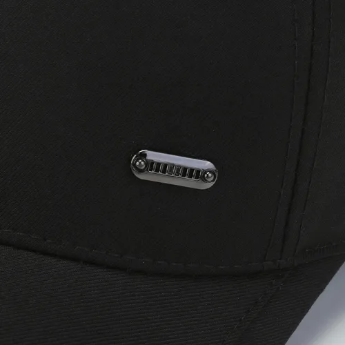 Vista 8 de Robately Gorra de béisbol para hombre de moda clásica lisa con picos de doble capa de perfil bajo, gorra de camionero de algodón ajustable suave