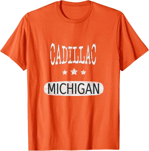 Vista 76 de Vintage Cadillac Michigan Camiseta