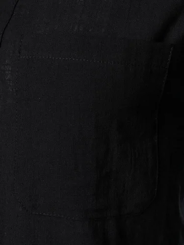 Vista 5 de HOOD CREW Camisetas básicas de manga larga de lino y algodón para hombre