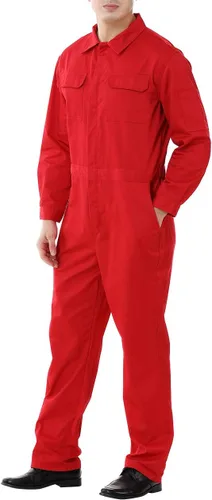 Vista 4 de TOPTIE Workwear Mechanic Overol 8.5 Oz Poliéster Algodón Mezcla Talla Regular