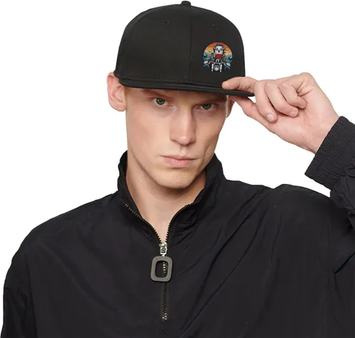 Vista 8 de Puerto Rico Hat Snapback Hats for Men Women, Puerto Rico Flag Design, Anjustable Trucker Cap Flat Brim