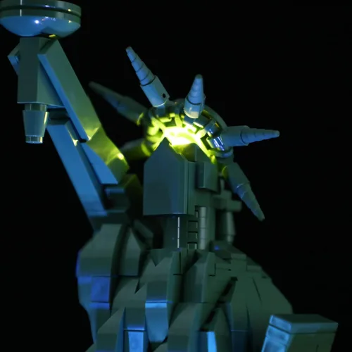 Vista 6 de LIGHTAILING Kit de iluminación LED para Lego- 21042 Estatua de la Libertad. Modelo: versión de control remoto, juego de luces LED compatible