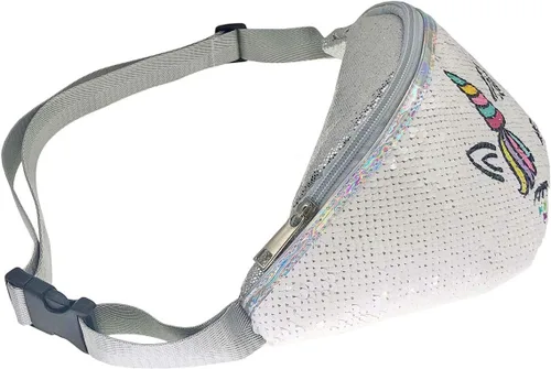 Vista 4 de Unicorn - Cinturón de lentejuelas con purpurina para mujer