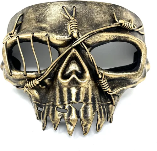 Vista 13 de Máscara de estilo steampunk para hombre, máscara de Mardi Gras, disfraz de Halloween, boda, fiesta, cosplay