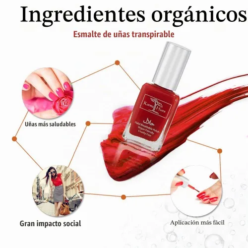 Vista 2 de Karma Naturals - Esmalte de uñas Halal certificado – transpirable y permeable al agua, apto para Wudu (Aabidah)
