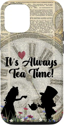 Vista 28 de iPhone 16 It's Always Tea Time! Funda Alicia y el Sombrerero Loco