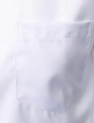 Vista 6 de ZEROYAA Camisa de vestir casual de manga corta con botones y bolsillo para hombre